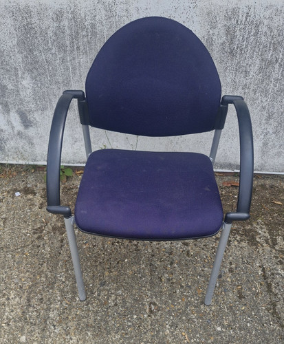 Wide arm office style chair