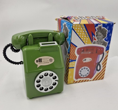 Retro green old fashion phone - old,