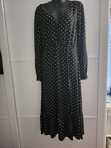 Zara midi dress polka dots - zara,