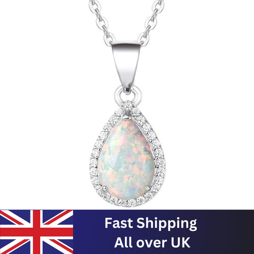 White opal stone - white,