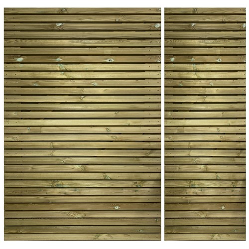 Redwood slatted driveway gates - redwood,