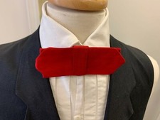 19th century - Victorian style Man's RED cotton Cravat / Necktie, buckled, NEW