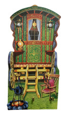 Romany gypsy caravan - caravan, rack