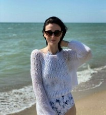 White women bridal sweater