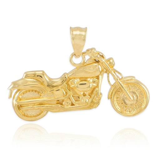 10k yellow gold motorcycle - ,