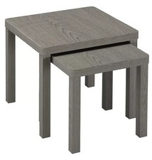 Set of 2 Wooden Sofa Side