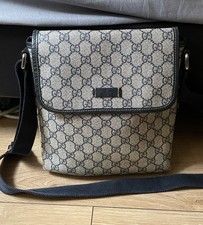 Gucci Messenger Bag 100% Authentic 223666 Beige Navy RRP £595