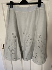 Coast Silk Skirt Pale Green