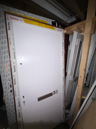 New composite front door white - composite,