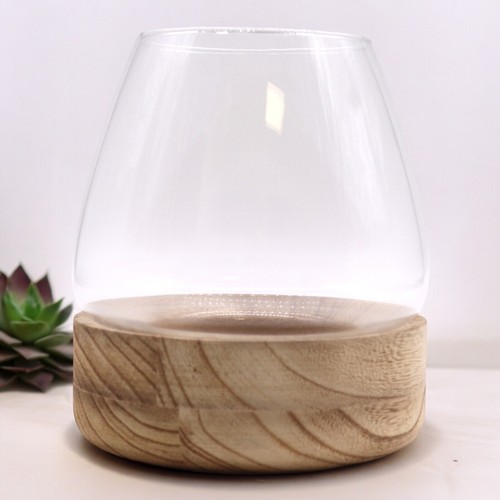 Glass terrarium dark tung - on,