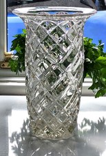 Vintage Large Glass Vase. 26cm