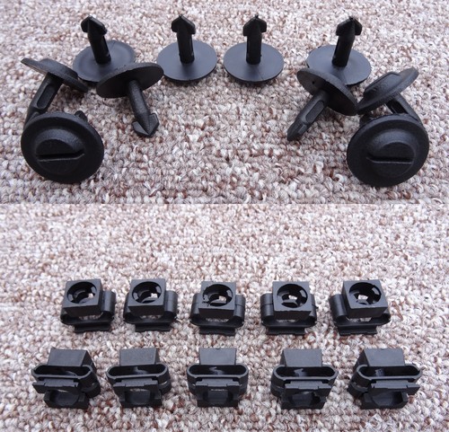 Mazda engine undertray - engine, clips