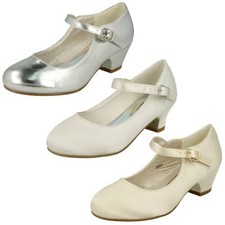 GIRLS H3020 WEDDING/PARTY SHOES (3 COLOURS) By Spot On Retail price £5.99