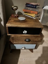 Pair of Atkin and Thyme Mango Wood Bedside Tables/drawers, Excellent Condition