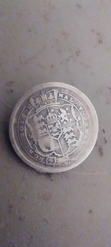 Sterling silver shilling - a,