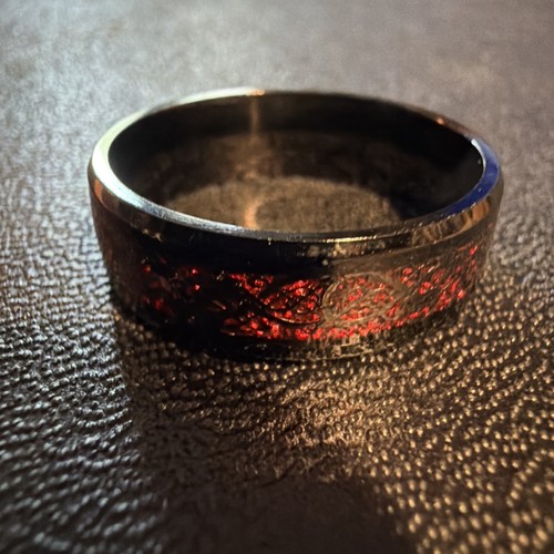 Black and red vintage scroll - and,