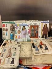 Large Job Lot Vintage Sewing Patterns for Clothing McCall's Simplicity New Look