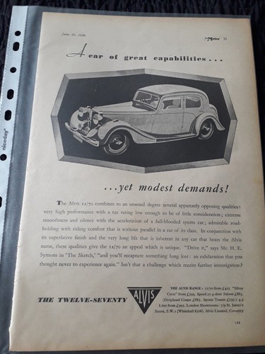 The alvis original - 12/70,