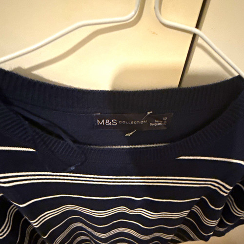 Marks spencer navy white - &,