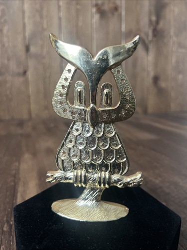 Owl earring holder gold tone - owl,