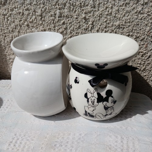 White ceramic wax melt tea - white,