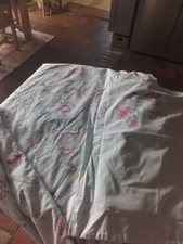 Vintage Style Floral Single Duvet Set Duck Egg & Floral Shabby Chic