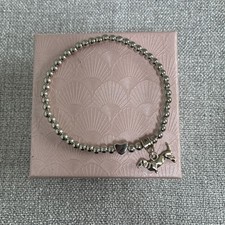 Silver Plated Beaded Dog