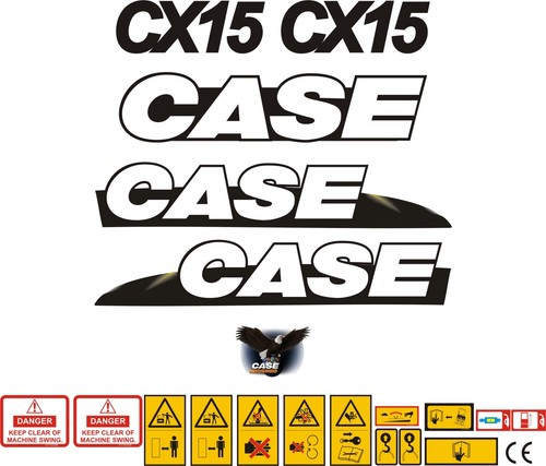 Case cx15 mini - case, decal
