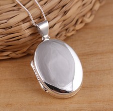 925 Sterling Silver Large Oval