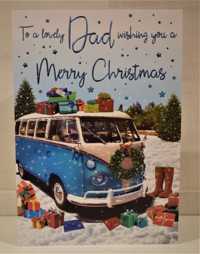 Christmas card for dad vw - card,