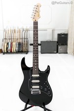 2010s Fret-King Super-Matic HSH in Black electric guitar