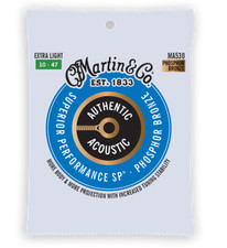 Martin MA530 Extra Light 10-47 Phosphor Bronze Acoustic Guitar Strings 1-3 Packs