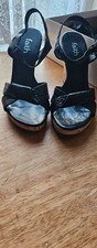 Faith black  Leather High Cork