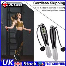 Cordless Skipping Rope Jump Ropes Smart Screen with Weighted for Sports Fitness#