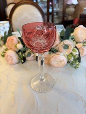 Bohemian cut glass goblet - , in