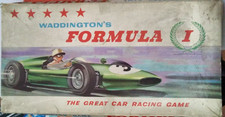 Waddingtons Formula 1 Racing Car Board Game 1960s Vintage Edition