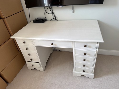 White painted eleven drawer - white,