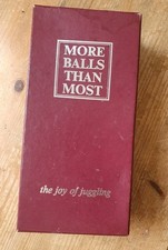 Vintage juggling balls set, More balls than most with instructions & box. 