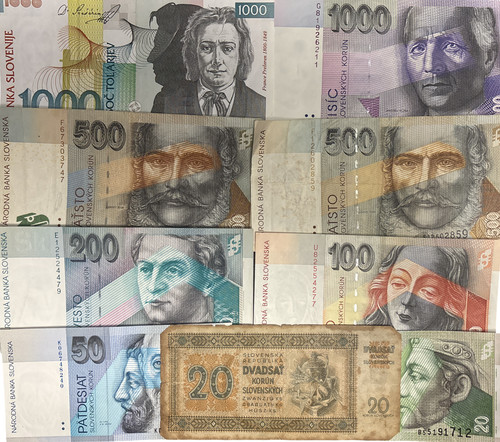 Slovakia bank notes choice - ,