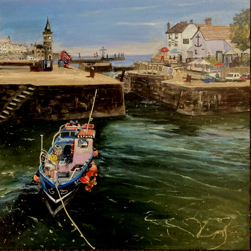 Cornish seascape with - seascape,
