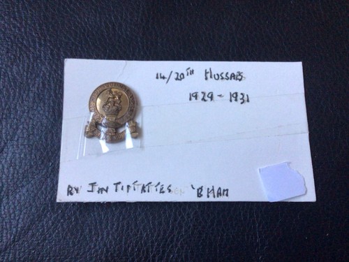 14th 20th hussars cap - badge, jr