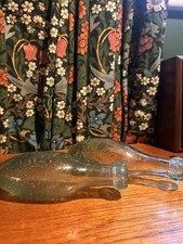 Vintage Antique Torpedo Glass Bottles 1800’s With Branding