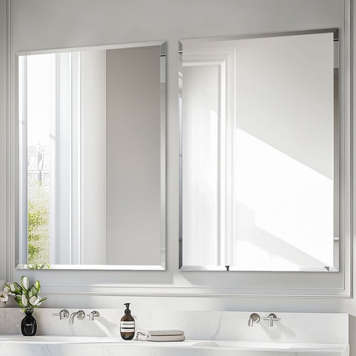 Large frameless bathroom - large,