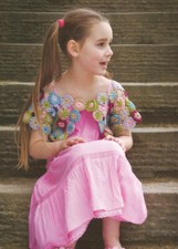 Crochet pattern copy 0470.  Childs bolero cardigan.  21-25 inch chest.  