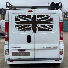1x Union Jack Car/Van Decal Compatible with Vauxhall Vivaro Vinyl Graphics v1