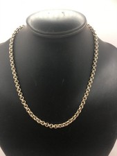 Men's Vintage Sterling Silver 925 Necklace Rolo Link 20" Chain 54.8g   J34 P53