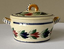 HB Quimper France Lidded Pot