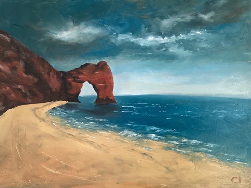 Original oil painting seascape - painting,