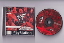 WWF ATTITUDE SONY PS1 PLAYSTATION 1 PSX WRESTLING TESTED - CLEAN DISC!