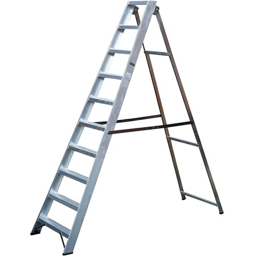 Aluminium swingback step - aluminium,